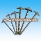 Yellow and White Color Gi Mushroon Head Roofing Nail